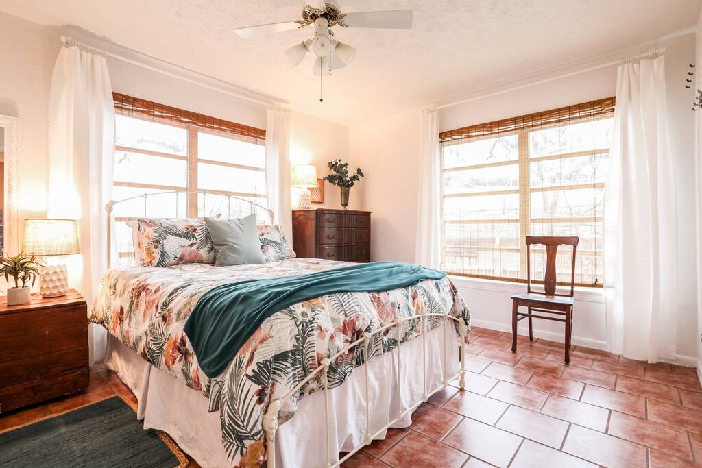 The master bedroom W/ private bath