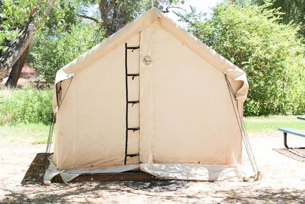 Our tents can be sealed up tight for ultimate privacy