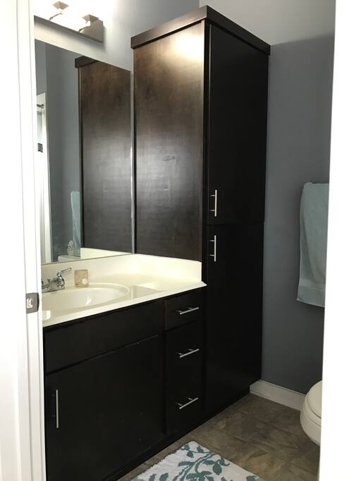 Private master bathroom
