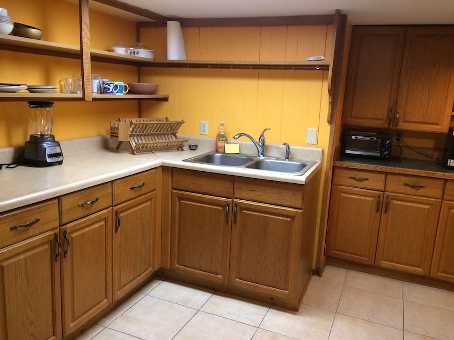 Large kitchen with lots of counter space