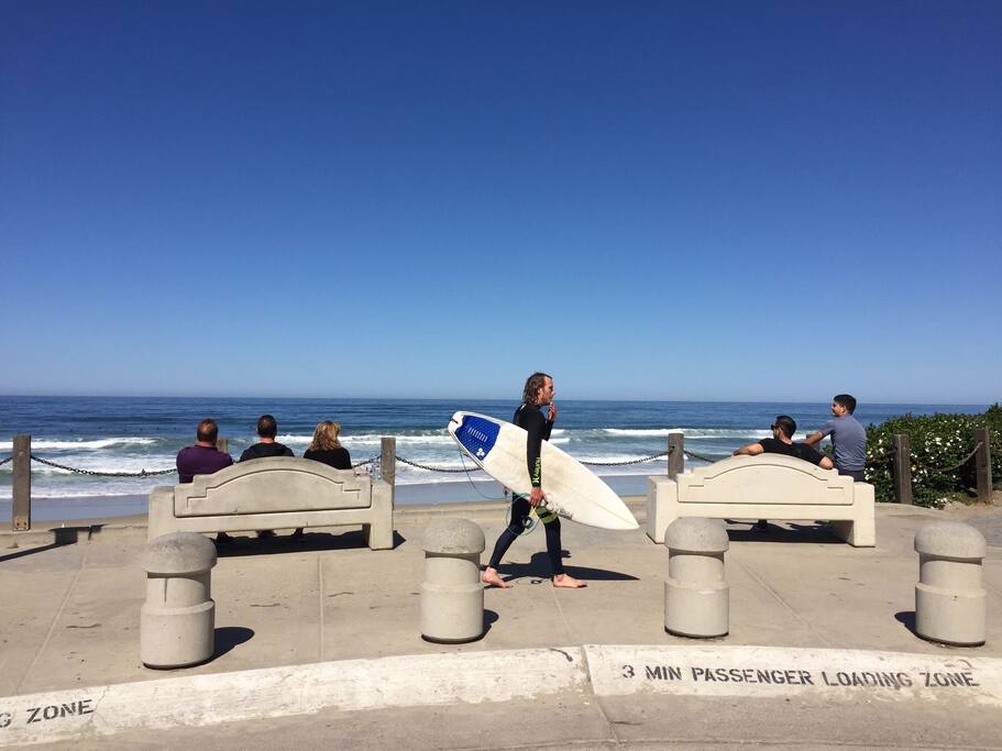 View from a main beach access point, steps away from home