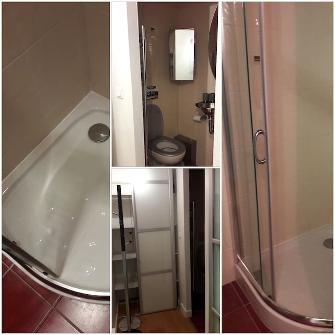 Salle d'eau avec WC
