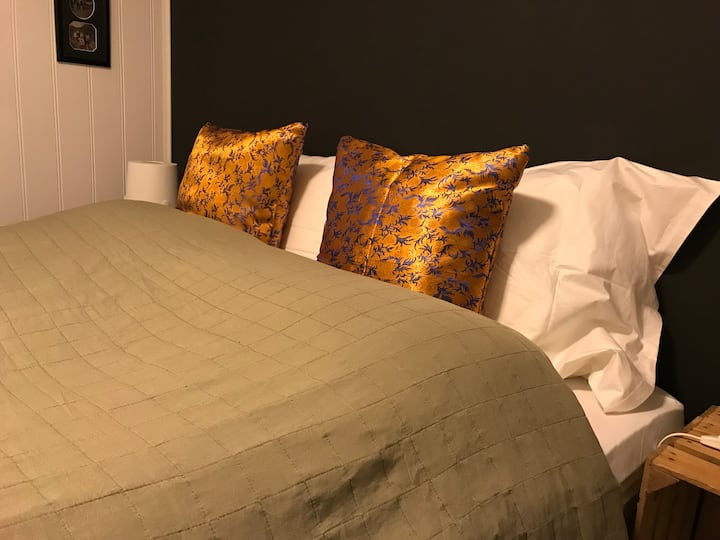 Dagros-Bingen配备150厘米•距离天鹅（ Swan ） 200厘米的欧陆式床。 您将来到成熟的床上 