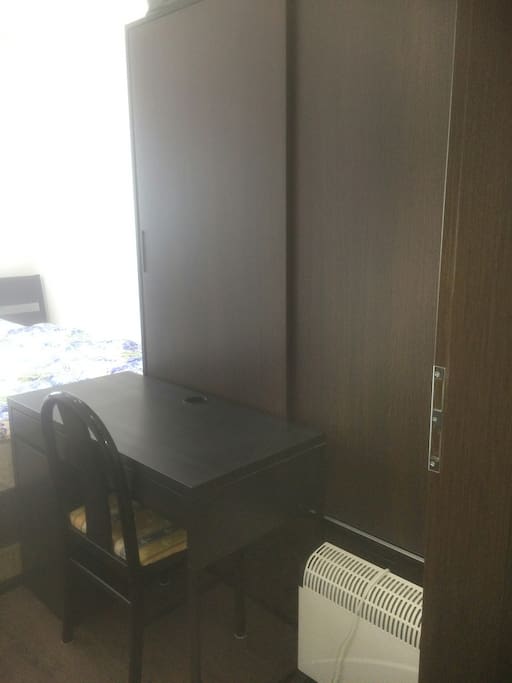 One half of closet available for use