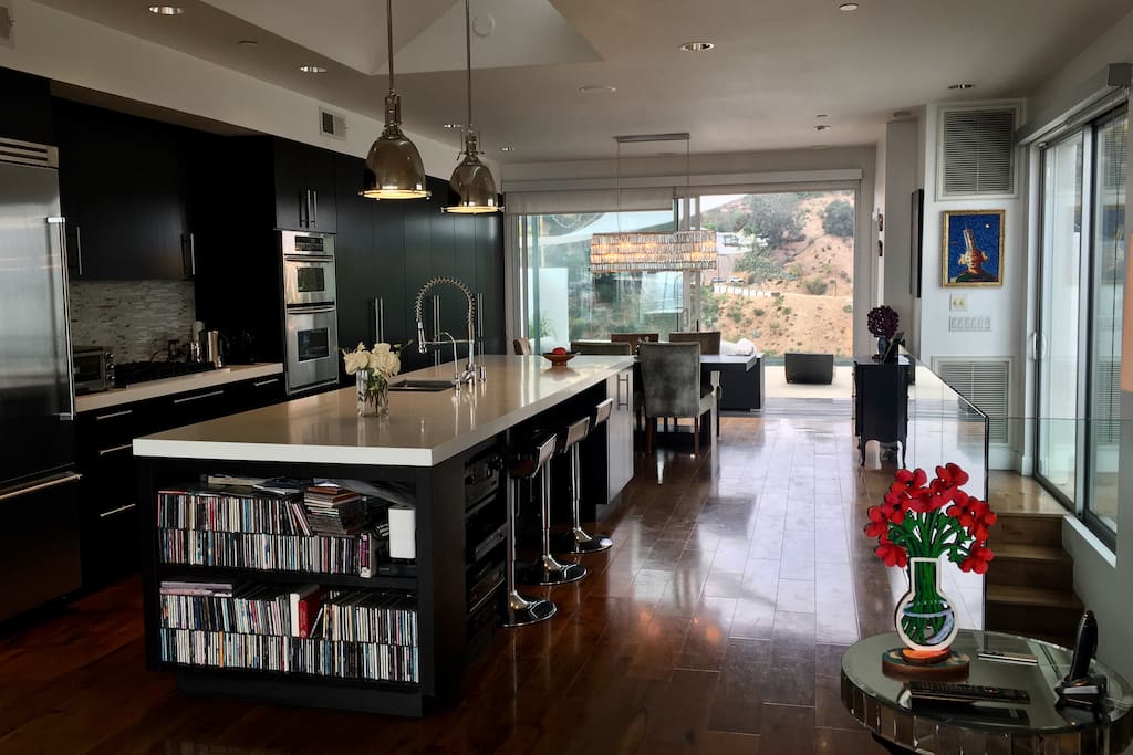A beautifully designed modern tri-level home with breathtaking views of the City of Angels!