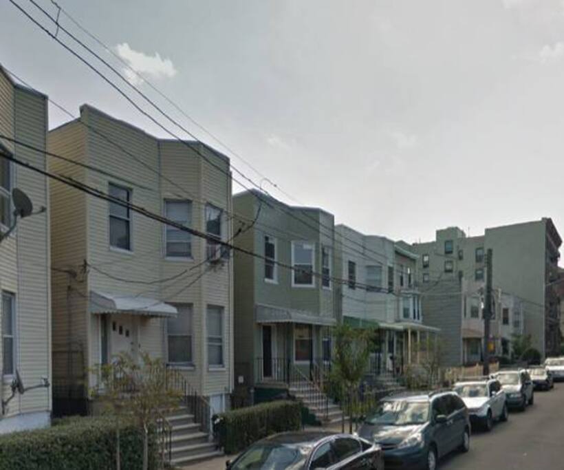 Cute block in Little Italy of the Bronx.