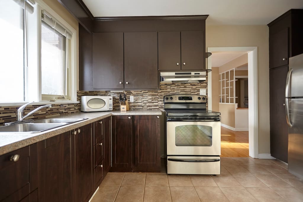 Kitchen - has everything you need. Stove, oven, fridge, microwave, dishwasher, coffee maker.