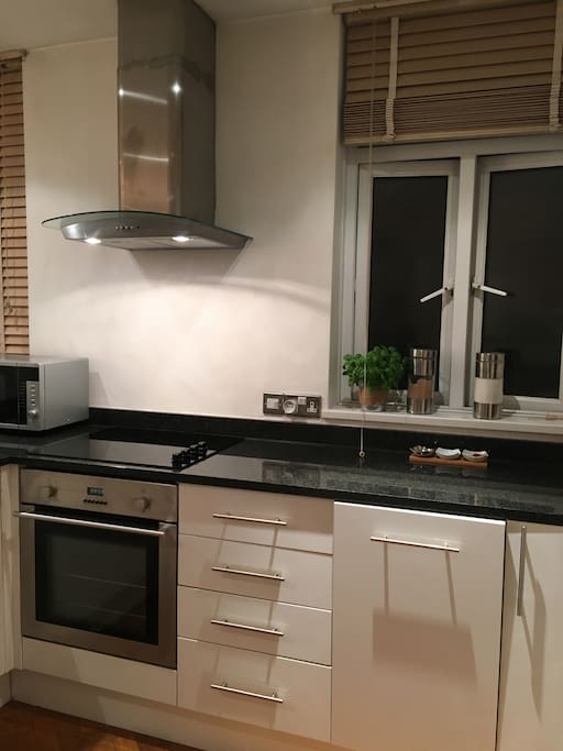 Beautiful and well furnished open plan kitchen