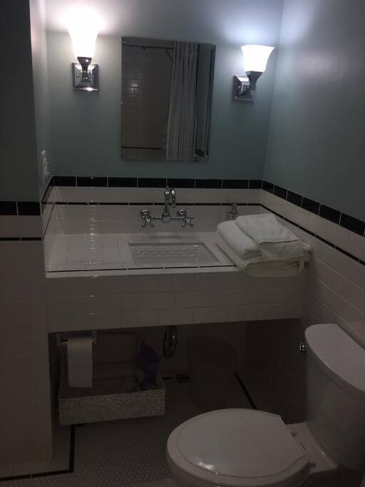 Private bath down the hall