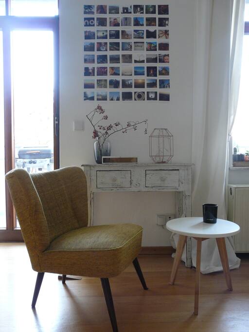 living room. door to the balcony