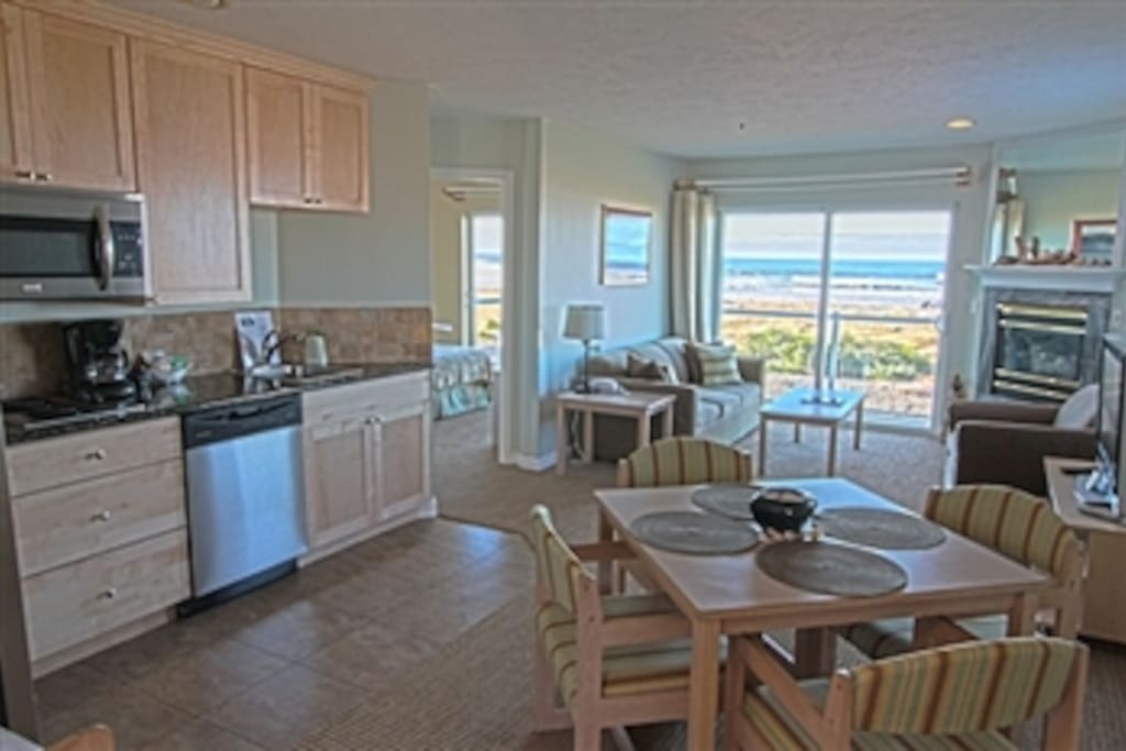 Kitchen and dining area