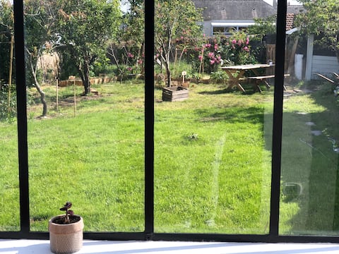 Pleasant house with garden.