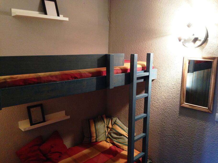 Chambre - coin montagne avec 3 couchages