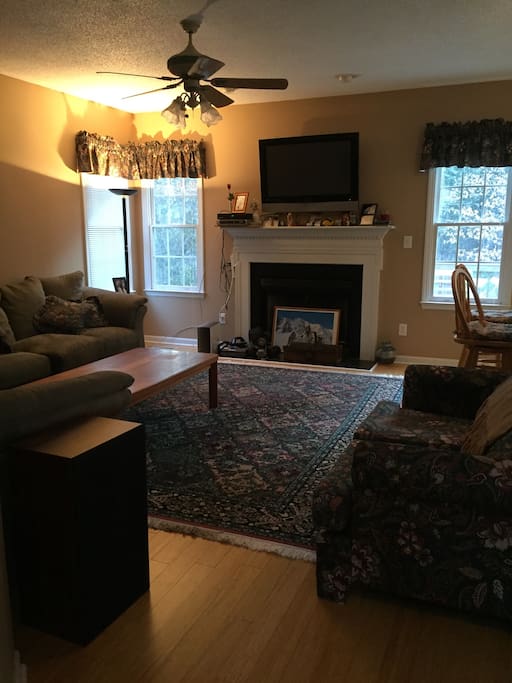 Living room looking from the front hall
