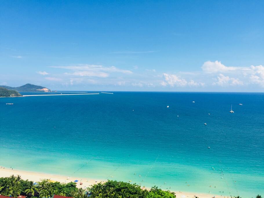 大东海的美景,就在我们楼下
