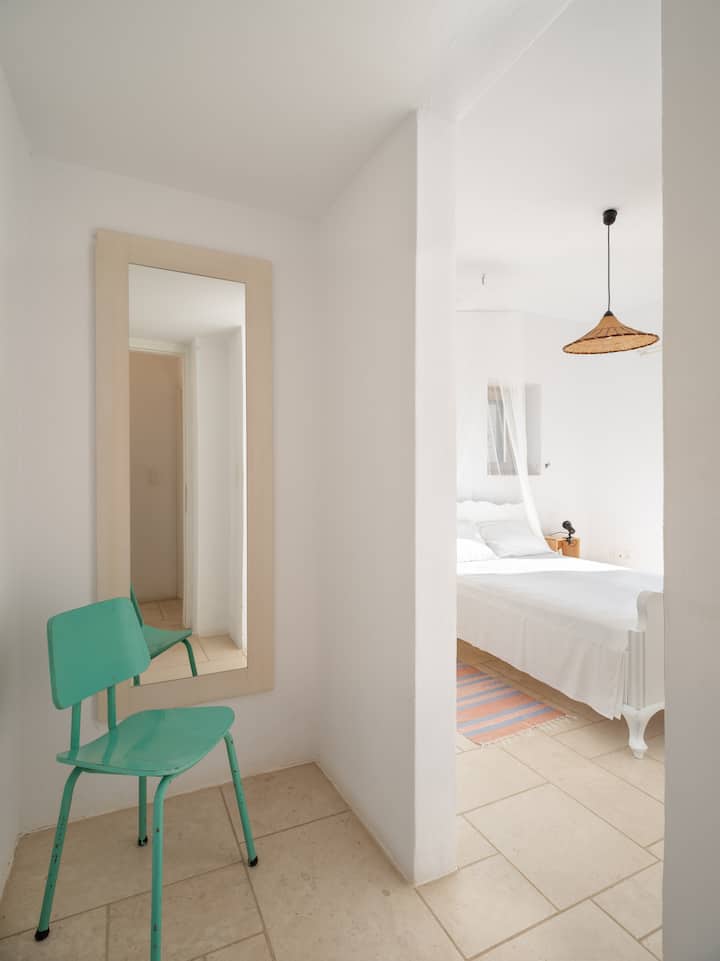 De slaapkamer op het noorden op de benedenverdieping.