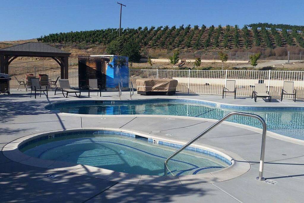 Brand new pool and hot tub.