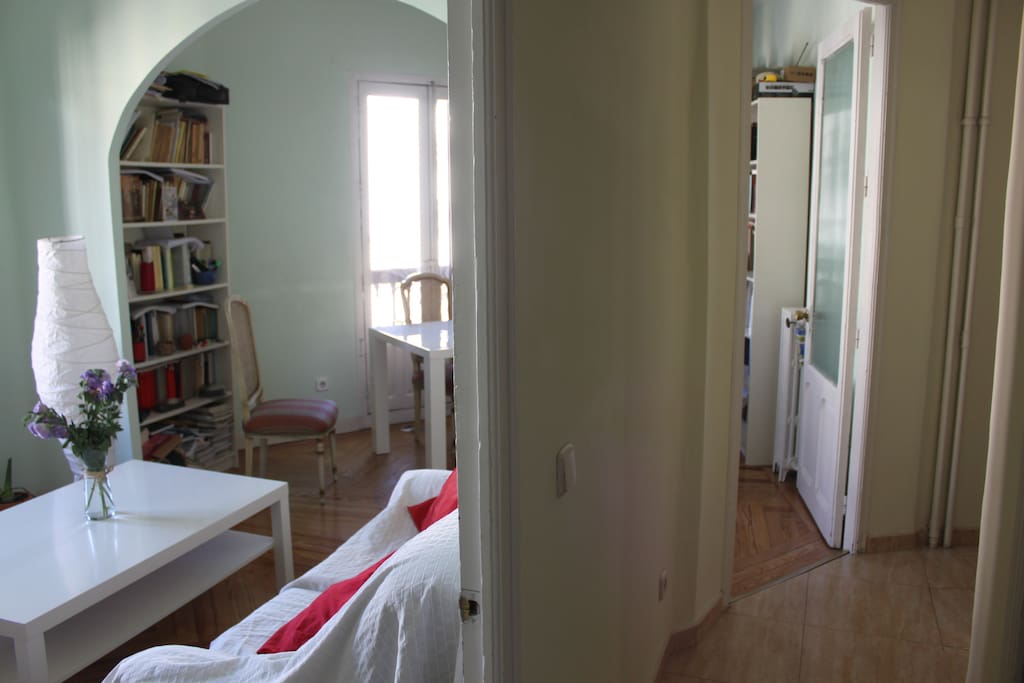living room, view from the hall