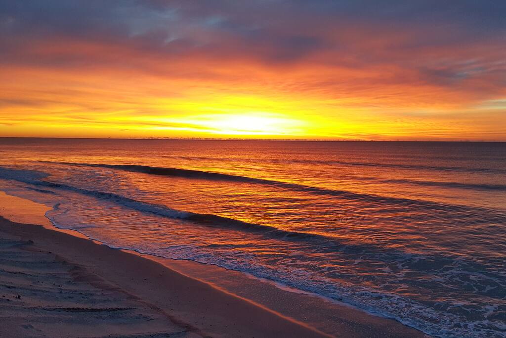 Electric Sunrise! Best Beach in the US!