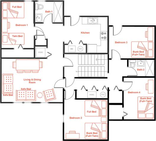 1 #33 – 4 Bdrm Condo – McCormick Place, Chinatown gallery image 2