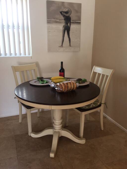 eating/workspace area
