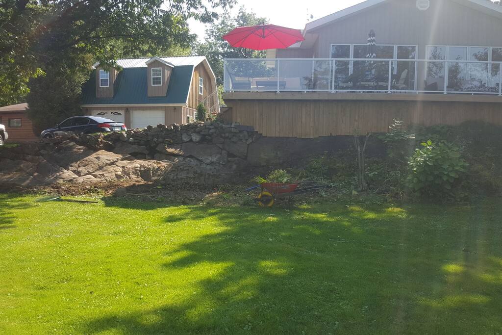 view of house from lower yard