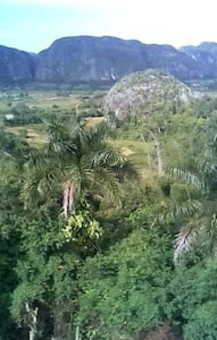 la vista del valle de viñales