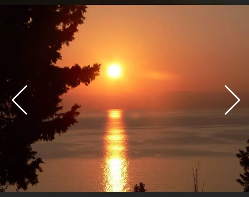 Sunrise from the garden