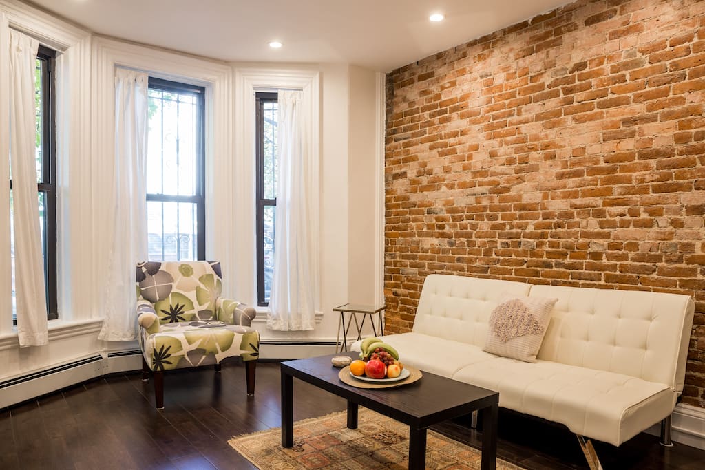 living room looking out to street