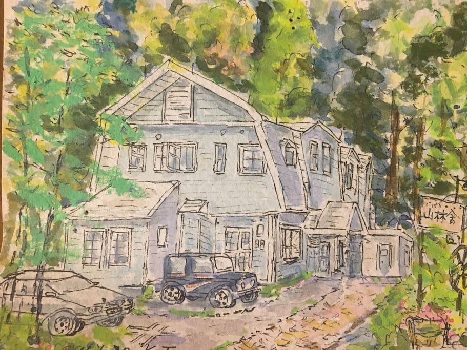 Painting of the chalet