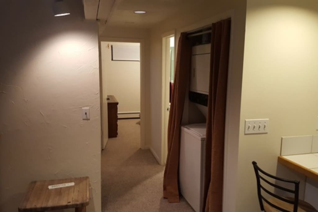 Hall with washer dryer