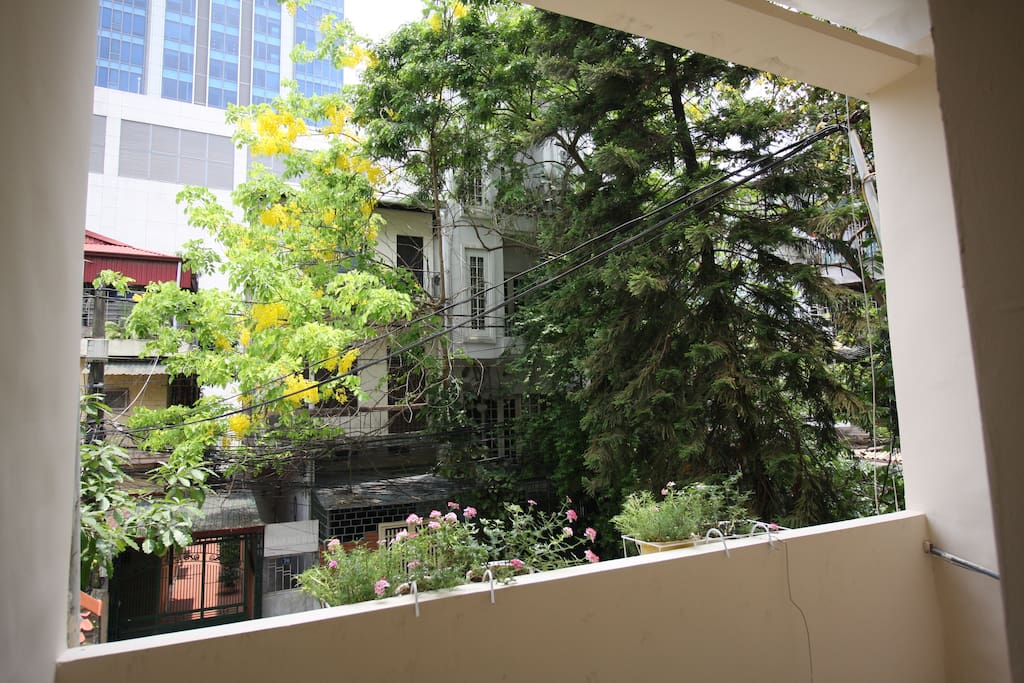 Twin room's balcony