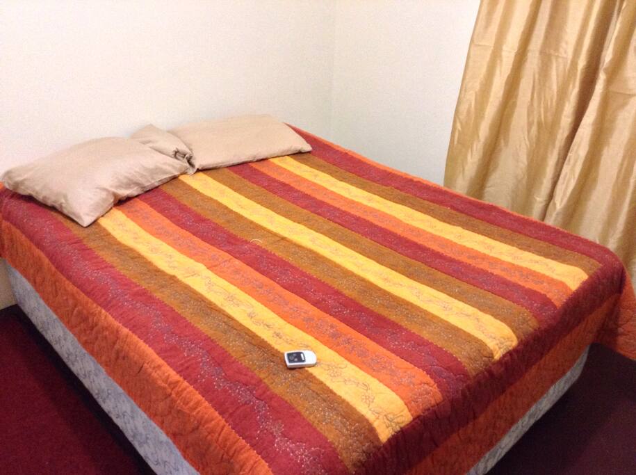 Queen sized bed