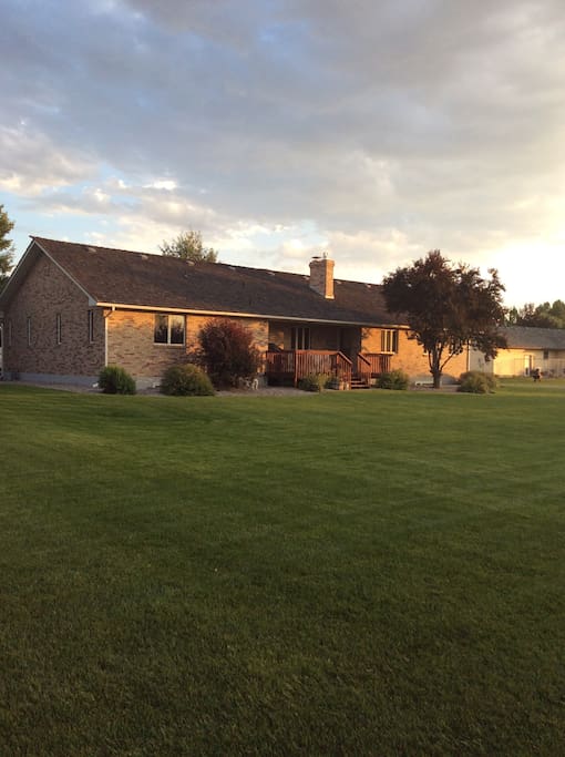 Large back yard