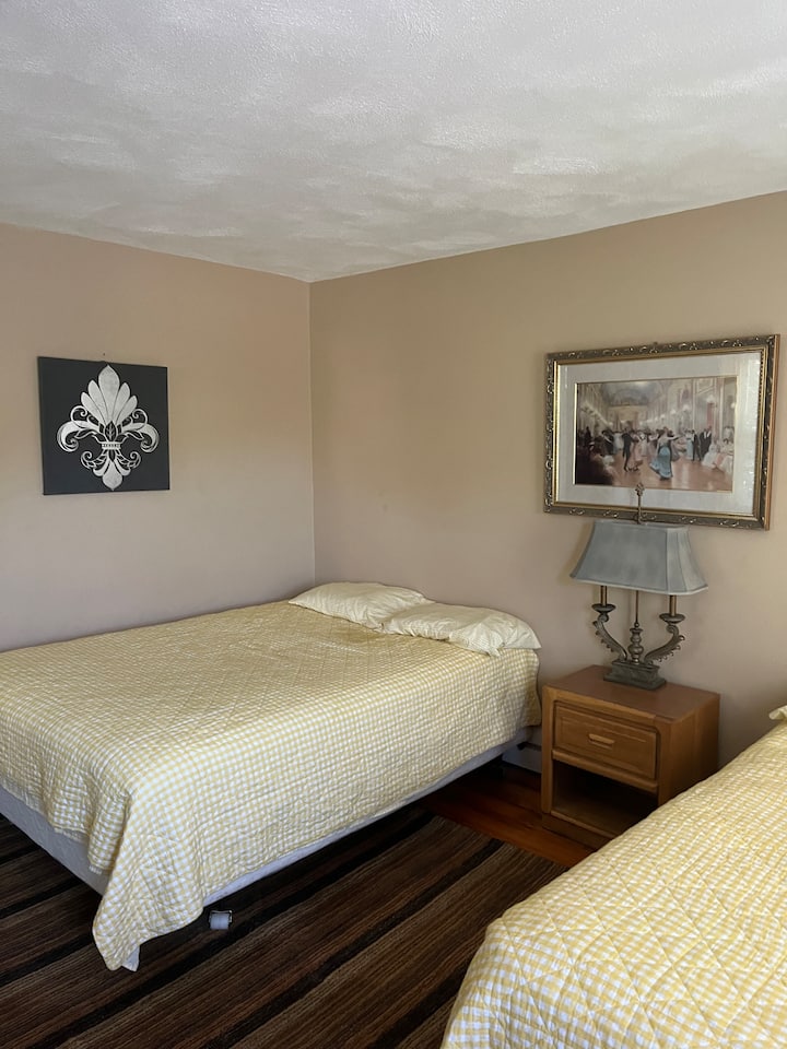 Master bedroom with 2 queen beds