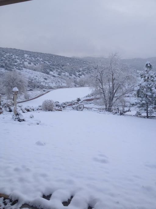 Winter wonderland from front door!