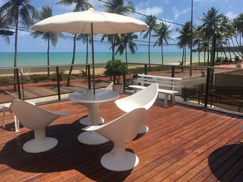 Two suites in a beachfront building! Well decorated!
