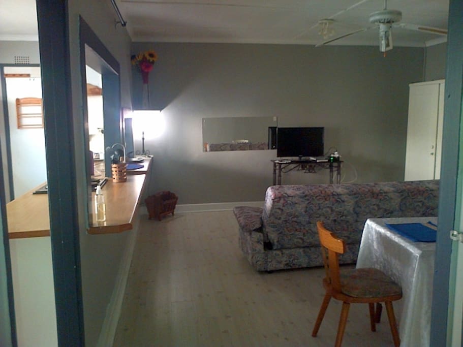 Open plan kitchen lounge in unit 1