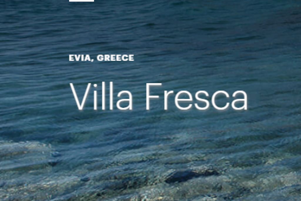 Logo Villa Fresca meaning: fresh, cool, coolness