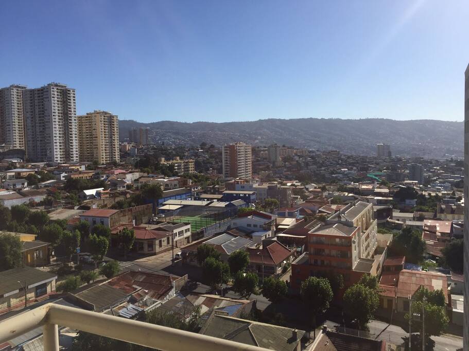 Vista desde la terraza del departamento