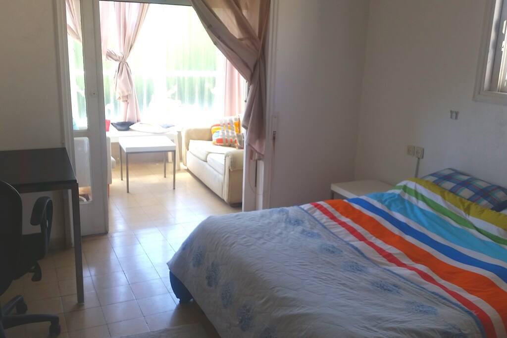 Bedroom with balcony