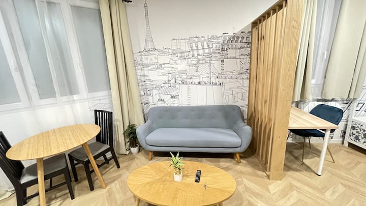 Le Molière - Studio Cosy, Lumineux - Paris à 20min - Saint-Denis