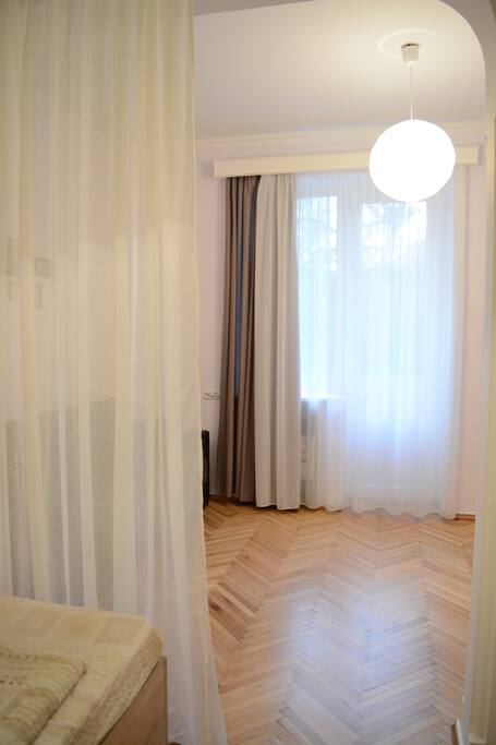 View from the sleeping area