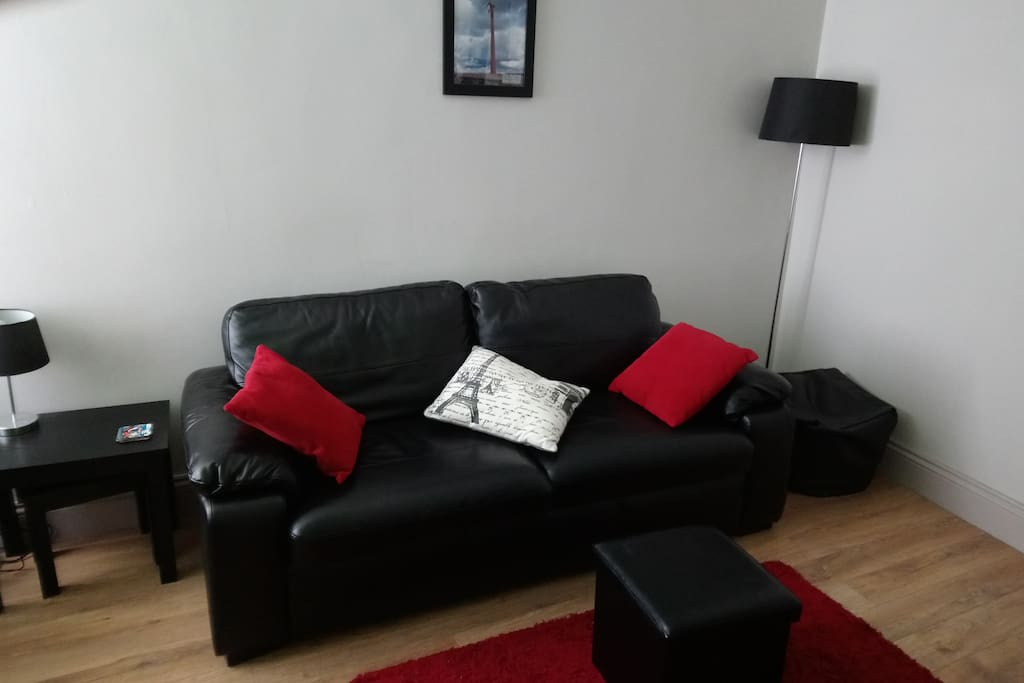 Fold out Double bed settee in Living Room
