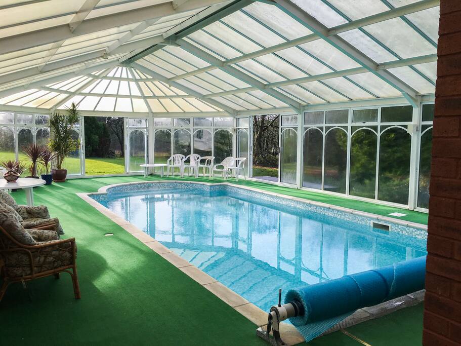 Indoor Heated Swimming Pool. Maintained at ~32° throughout the year.