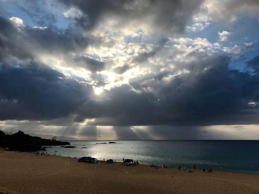 Waimea is just a walk down the road