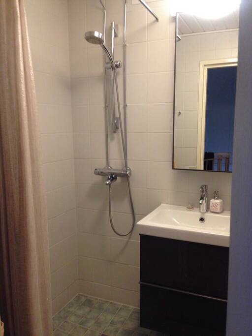Shower upstairs