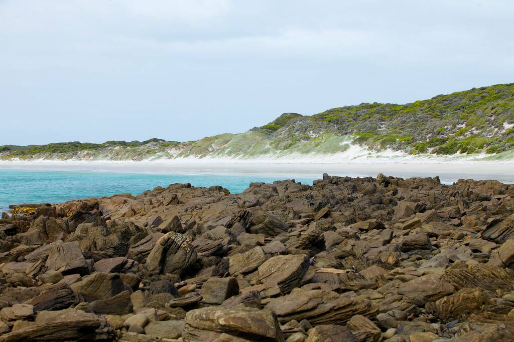 Rocky point of one of the beaches.