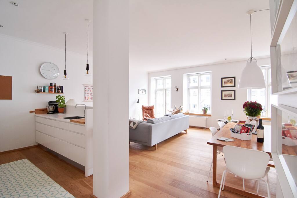 Kitchen and living room
