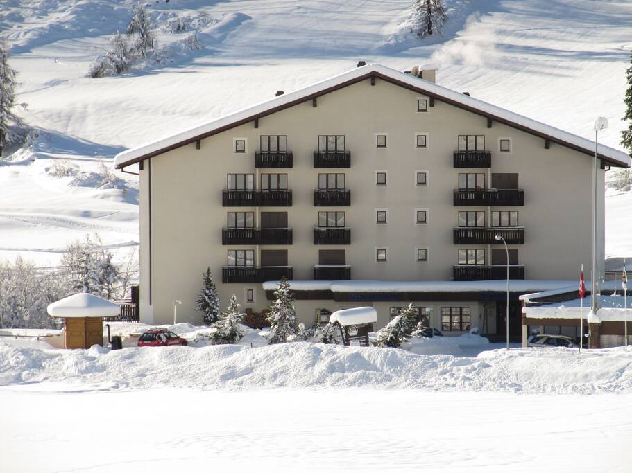 Nordseite von unserem Haus